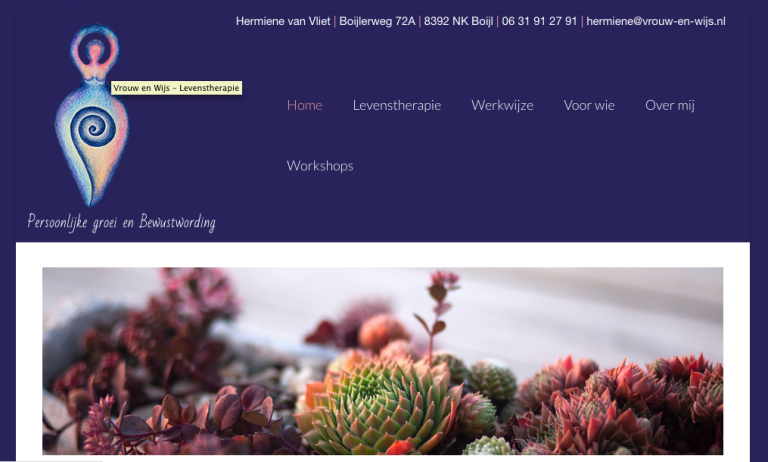 Vrouw en Wijs website